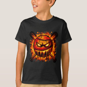 Camiseta Béisbol Goteo Enfadado Slime de Lava Bola Gráfico 