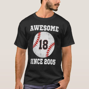 Camiseta Béisbol jugador de 18 años de edad cosecha de 18 a
