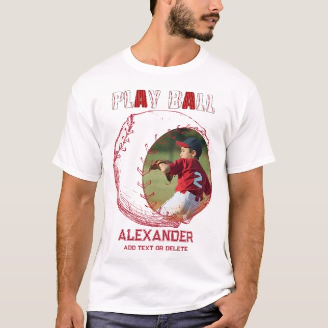 Camiseta Béisbol Jugador de Equipo Partidario de la Liga de (Anverso)