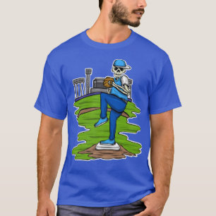 Camiseta Béisbol jugador Pitcher Skeleton Béisbol