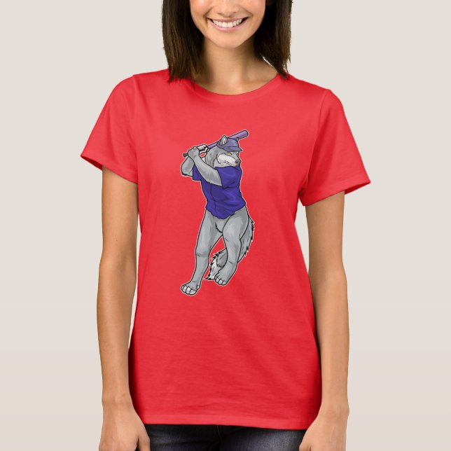 Camiseta Béisbol lobo (Anverso)