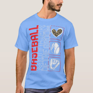 Camiseta Béisbol Madre Del Juego De Groom Hear Leopard
