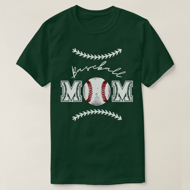 Camiseta Béisbol Mamá 8 (Diseño del anverso)