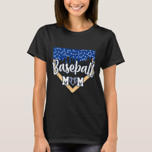 Camiseta Béisbol Mamá Hogar Plate Helado Perforación Con Dr