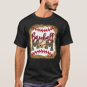Camiseta Béisbol Mamá Leopard Game Day Moth Madre Moth