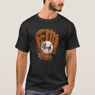 Camiseta Béisbol: Mamá leopardo Softball, Día de la Madre 2
