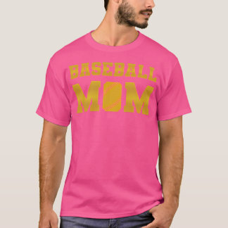 Camiseta Béisbol Mamá Oro V4