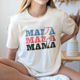 Camiseta Béisbol Mama Shirt, Béisbol Mom Shirt