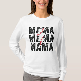 Camiseta Béisbol Mama Vintage Retro Style, Rockin Mama