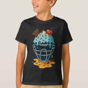 Camiseta Béisbol Mascara Máscara Hielo Crema Drikles Des