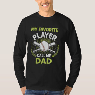 Camiseta Béisbol Mi jugador favorito me llama Dad Vintage X