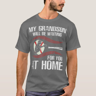 Camiseta Béisbol, Mi Nieto Te Esperará En Ho