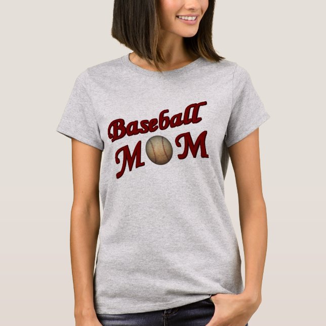 Camiseta Béisbol Mom Cute (Anverso)