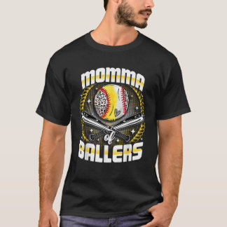Camiseta Béisbol: Momma de baloncesto Día de la Madre Xm
