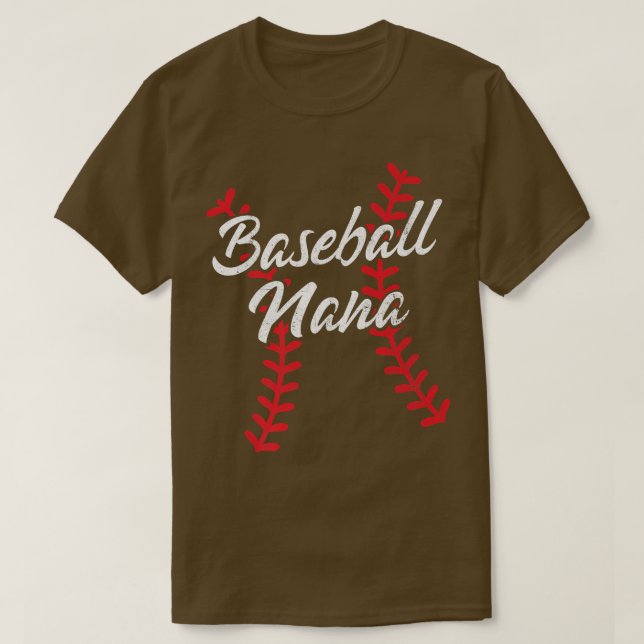 Camiseta Béisbol Nana Baseball Lace Abuela Grammy Cute W (Diseño del anverso)