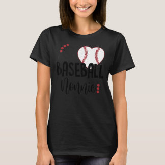 Camiseta Béisbol Nonnie Love Heart Baseball