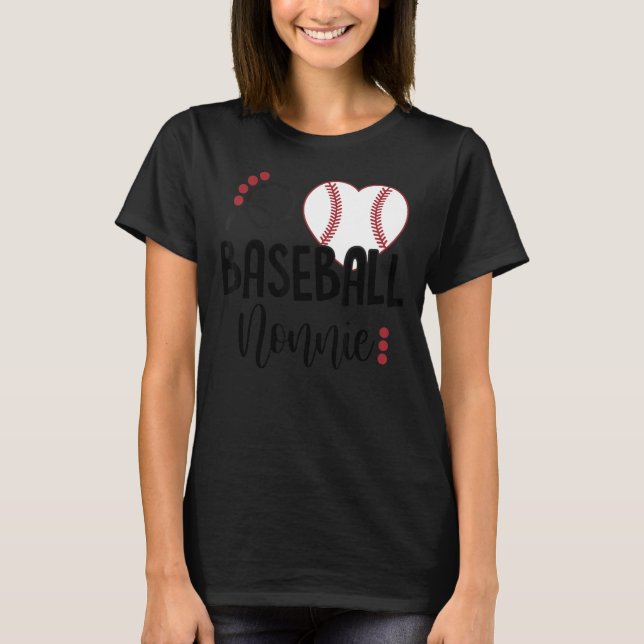Camiseta Béisbol Nonnie Love Heart Baseball (Anverso)