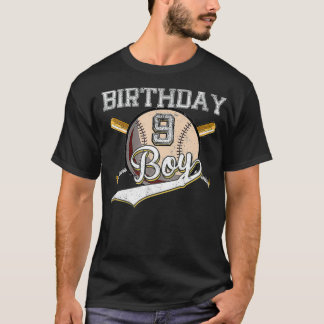 Camiseta Béisbol Novena Fiesta de Cumpleaños G de 9 años de
