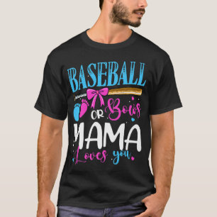 Camiseta Béisbol o arcos que mamá ama, rosa o azul