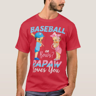 Camiseta Béisbol O Bocas Papaw Ama A Su Bebé Género Revea