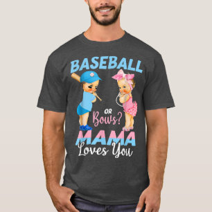 Camiseta Béisbol O Bocas Que Mamá Ama A Tu Bebé Revelación 