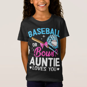 Camiseta Béisbol O Bocas Tía Te Ama La Revelación De Género