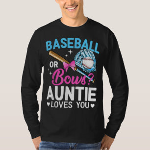 Camiseta Béisbol O Bocas Tía Te Ama La Revelación De Género
