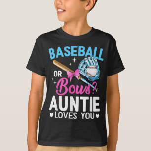 Camiseta Béisbol O Bocas Tía Te Ama La Revelación De Género