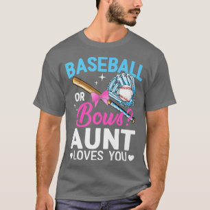 Camiseta Béisbol O Bocas Tía Te Ama La Revelación De Género