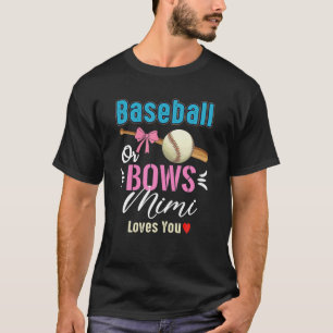 Camiseta Béisbol O Bows Mimi Te Ama La Revelación De Género