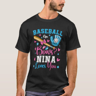 Camiseta Béisbol O Bows Nina Te Ama La Revelación De Género
