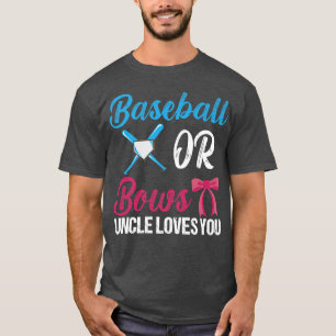 Camiseta Béisbol O Bows Tío Te Ama La Divertida Reserva De