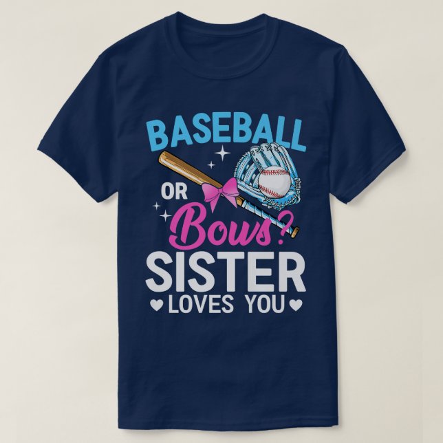 Camiseta Béisbol O Hermana De Bows Te Ama Revelación De Gén (Diseño del anverso)