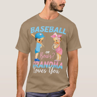 Camiseta Béisbol O Vaca Abuela Ama A Su Bebé Género Rev