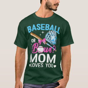 Camiseta Béisbol O Vaca Que Mamá Te Ama El Género Revela Ro