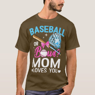 Camiseta Béisbol O Vaca Que Mamá Te Ama El Género Revela Ro