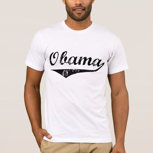 Camiseta Béisbol Obama 08 (Anverso)
