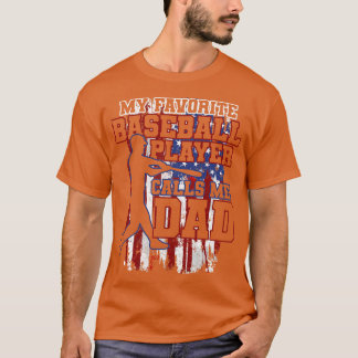 Camiseta Béisbol Papá Bandera Estados Unidos Padre 3