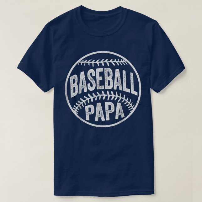 Camiseta Béisbol Papá T Entrenador Día del Padre (Diseño del anverso)