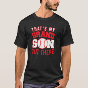 Camiseta Béisbol para Nana Papa que es mi nieto fuera de ah