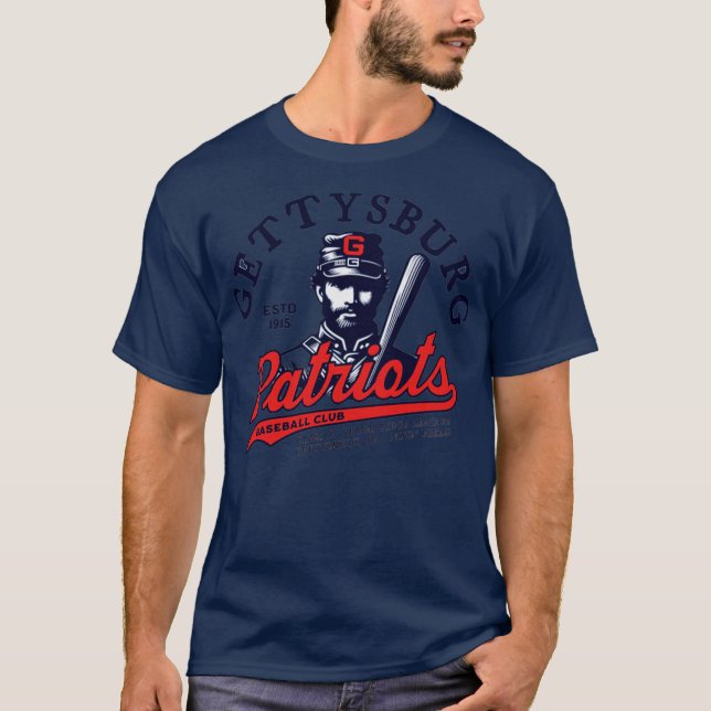 Camiseta Béisbol Patriotas de Gettysburg - 1915 (Anverso)
