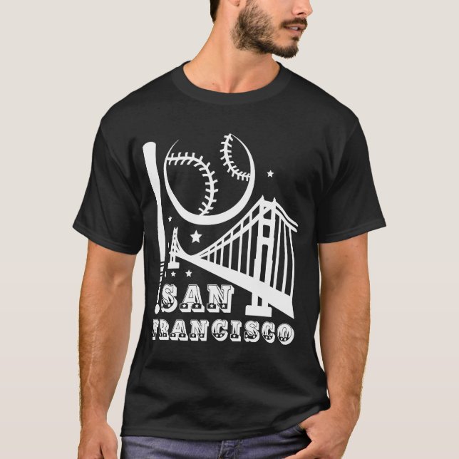 Camiseta Béisbol Patriótico de San Francisco (Anverso)