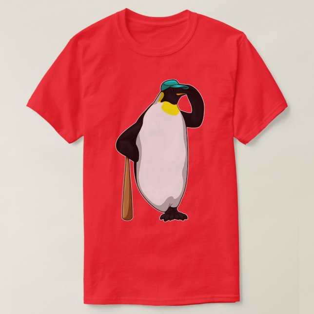 Camiseta Béisbol pingüino (Diseño del anverso)