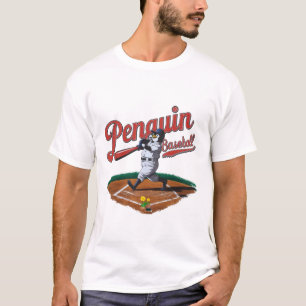 Camiseta Béisbol Pingüino Funny
