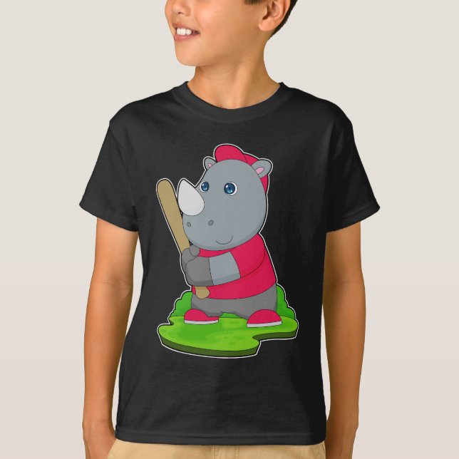 Camiseta Béisbol Rhino Bate de béisbol (Anverso)