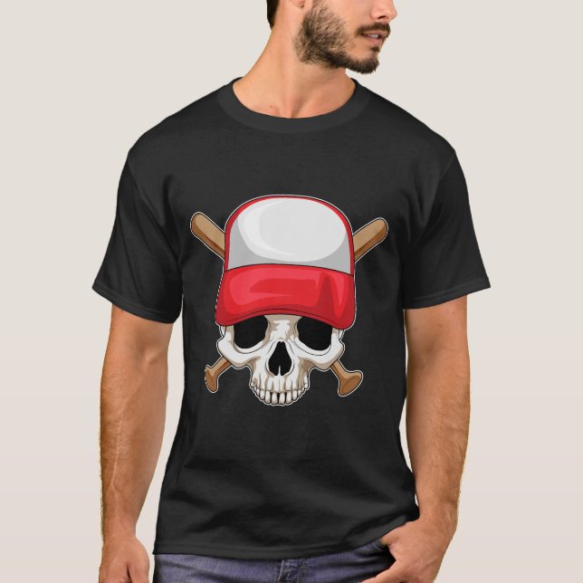 Camiseta Béisbol Skull (Anverso)