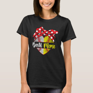 Camiseta Béisbol Softball Heart Ball Meme Family Player Co