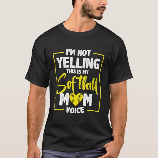 Camiseta Béisbol Softball Mom (Anverso)