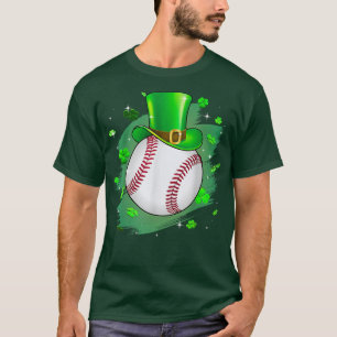 Camiseta Béisbol St Patrics Día Leprechaun Shamrock Irlanda