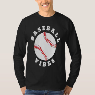Camiseta Béisbol Vibes Deportes Niños Mamá Papá Hombres Muj
